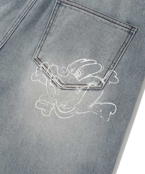 Retriever Club（レトリーバークラブ）の「BONE DOG DOUBLE KNEE PANTS [LIGHT BLUE]（デニムパンツ・メンズ・その他・SMALL/MEDIUM/LARGE）」の7枚目の写真