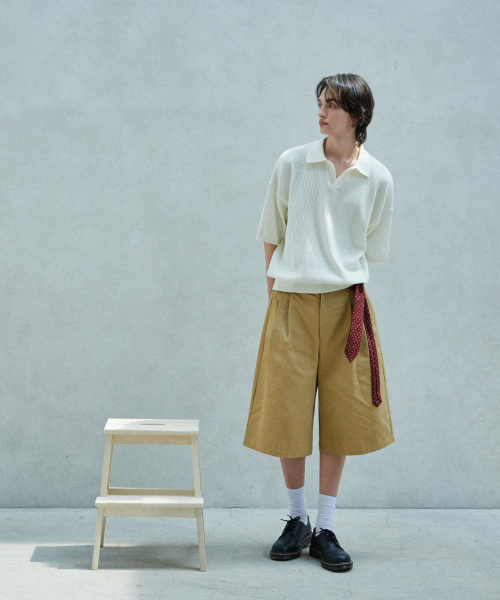 GLW(ジーエルダブリュ)の「オープンカラーワッフルハーフニットアイボリー(ニット/セーター・レディース・その他・SMALL/MEDIUM/LARGE)」の6枚目の写真