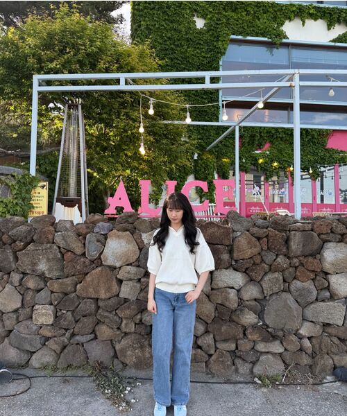 GLW(ジーエルダブリュ)の「オープンカラーワッフルハーフニットアイボリー(ニット/セーター・レディース・その他・SMALL/MEDIUM/LARGE)」の14枚目の写真