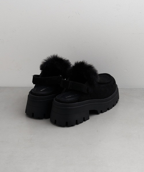 RAY CASSIN（レイカズン）の「ムートンスリッポン（スリッポン・レディース・ブラック/ブラウン/ベージュ・S/M/L）」の10枚目の写真