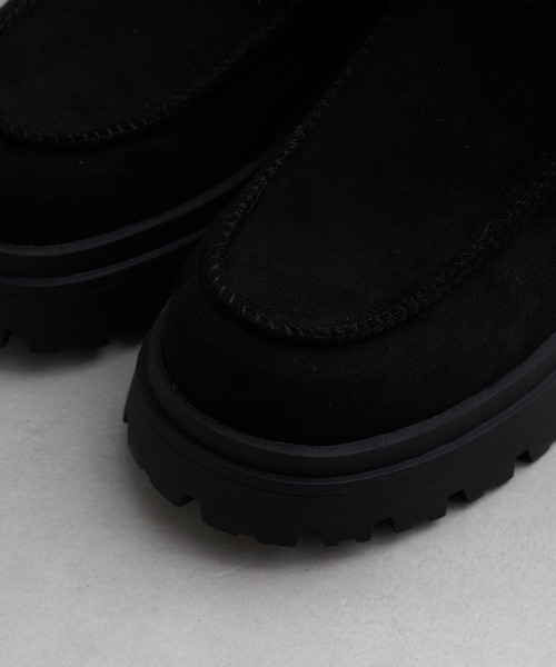 RAY CASSIN（レイカズン）の「ムートンスリッポン（スリッポン・レディース・ブラック/ブラウン/ベージュ・S/M/L）」の11枚目の写真