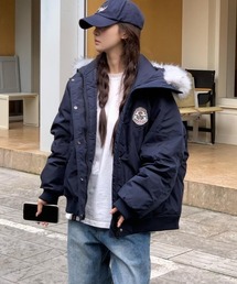 semplice（センプリチェ）の「ファーフード付きダウンジャケット（ダウンジャケット/コート）」