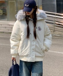 semplice（センプリチェ）の「ファーフード付きダウンジャケット（ダウンジャケット/コート）」