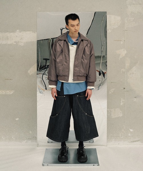 GOAT ESSENCE(ゴートエッセンス)の「BOMBER JACKET(ブルゾン・メンズ・ブラック/ベージュ/グレー・1/2/3)」の8枚目の写真