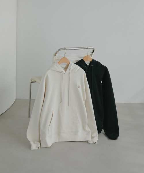 N WITH.（エヌウィズ）の「オーバーサイズフーディー（パーカー・レディース・アイボリー/ブラック・FREE）」の8枚目の写真