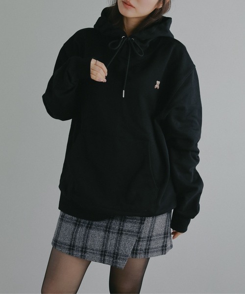 N WITH.（エヌウィズ）の「オーバーサイズフーディー（パーカー・レディース・アイボリー/ブラック・FREE）」の12枚目の写真