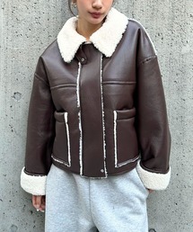 3.3 Field Trip （3.3フィールドトリップ）の「3.3 Field Trip／フェイクレザーボンディングブルゾン（ライダースジャケット）」