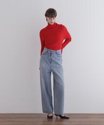 ◆フロントクロスデニムパンツ