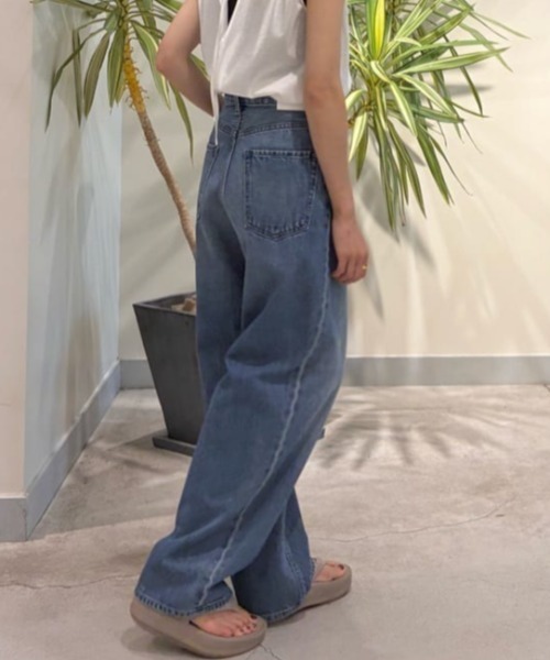 LE PHIL(ルフィル)の「◆フロントクロスデニムパンツ(デニムパンツ・レディース・ブルー/ブルー系その他・0/1)」の18枚目の写真