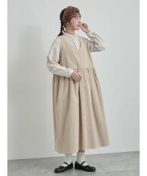 WEB限定 Sサイズ】カットワーク刺繍前後着ノースリワンピース