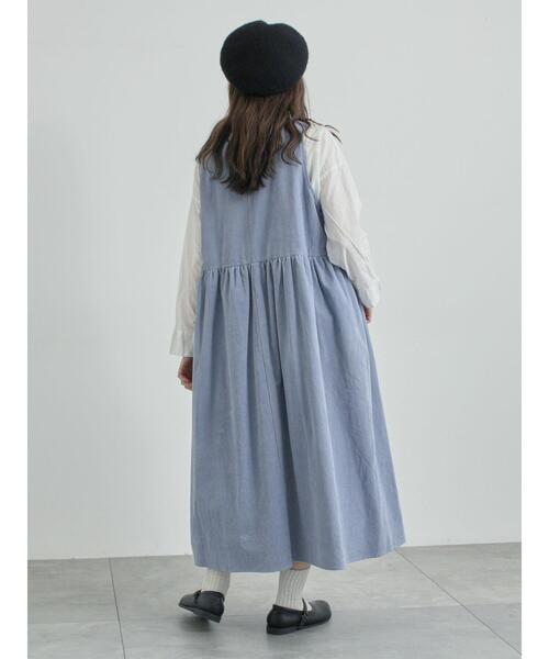 TSUHARU by Samansa Mos2（ツハルバイサマンサモスモス）の「【WEB限定 Sサイズ】コール天ノースリーブワンピース（ワンピース・レディース・グレー/ブルー/ベージュ・S/M）」の21枚目の写真