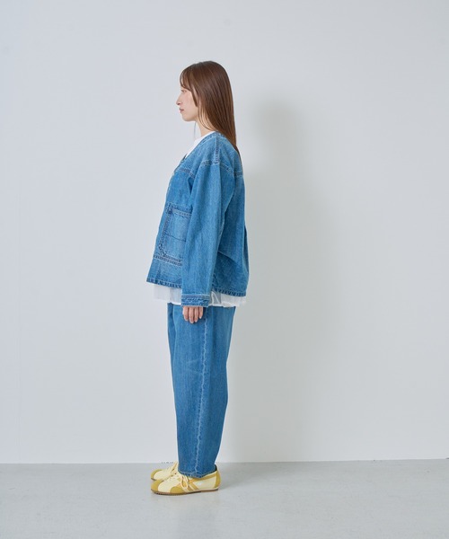 Kelen（ケレン）の「「KELEN / ケレン」Vネックデザインデニムジャケット（デニムジャケット・レディース・ブルー/ネイビー・FREE）」の20枚目の写真