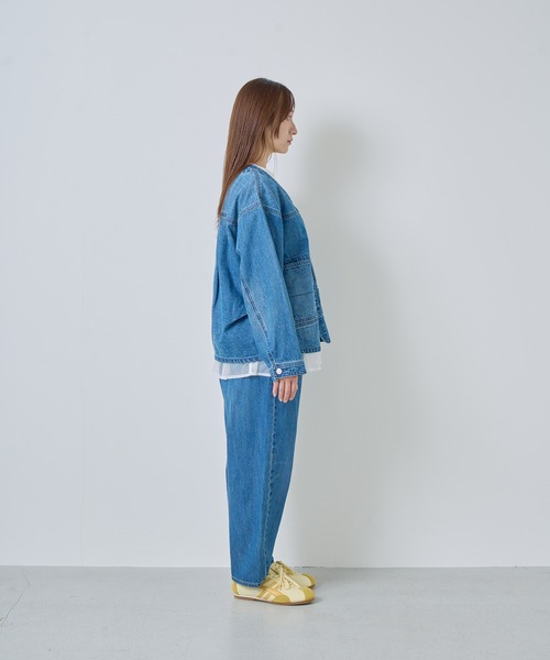 Kelen（ケレン）の「「KELEN / ケレン」Vネックデザインデニムジャケット（デニムジャケット・レディース・ブルー/ネイビー・FREE）」の22枚目の写真