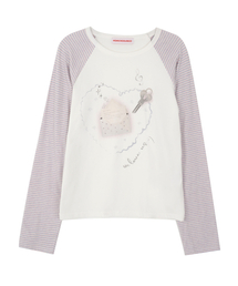 HIGH SCHOOL DISCO（ハイスクールディスコ）の「レタグラフィックレグランロングスリーブ（Tシャツ/カットソー）」