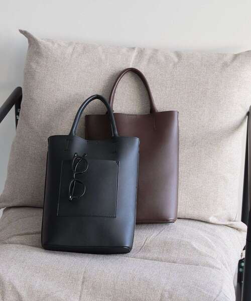 AMERICAN HOLIC（アメリカンホリック）の「【2WAY】ショルダートートバッグ（トートバッグ・レディース・ブラック/ブラウン・FREE）」の6枚目の写真