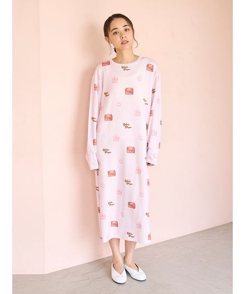 セール】ドーナツ柄ワンピース（ルームウェア/パジャマ）｜gelato