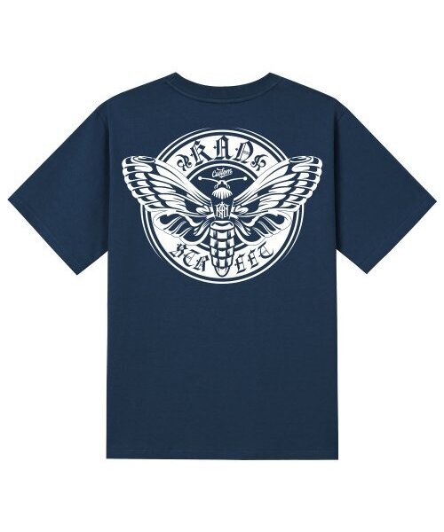 KAN6312(カン6312)の「KTN0136 ノースバタフライ 半袖Tシャツ - ネイビー(Tシャツ/カットソー・メンズ・その他・LARGE/MEDIUM/SMALL/X-LARGE)」の1枚目の写真