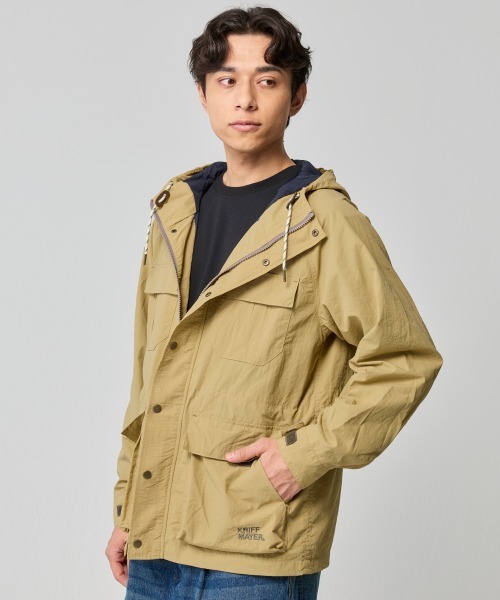 KRIFF MAYER(クリフメイヤー)の「【撥水・防汚】クリーネスマウンテンパーカー(マウンテンパーカー・メンズ・カラフル/グリーン/ネイビー/オレンジ/ベージュ/ブラック・MEDIUM/X-LARGE/LARGE)」の1枚目の写真