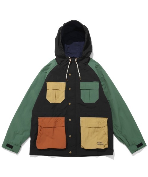 KRIFF MAYER(クリフメイヤー)の「【撥水・防汚】クリーネスマウンテンパーカー(マウンテンパーカー・メンズ・カラフル/グリーン/ネイビー/オレンジ/ベージュ/ブラック・MEDIUM/X-LARGE/LARGE)」の6枚目の写真