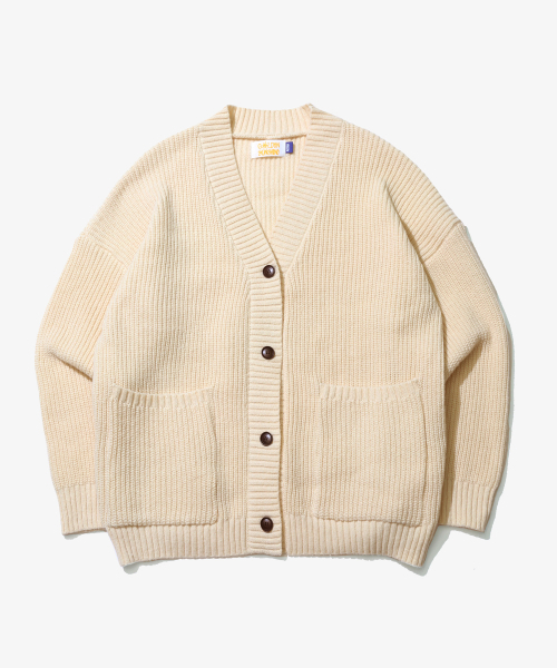 GOLDEN SNSHINE(ゴールデン サンシャイン)の「Wool Over Bulky Knit Cardigan_Ivory(ニット/セーター・メンズ・その他・LARGE/MEDIUM)」の2枚目の写真