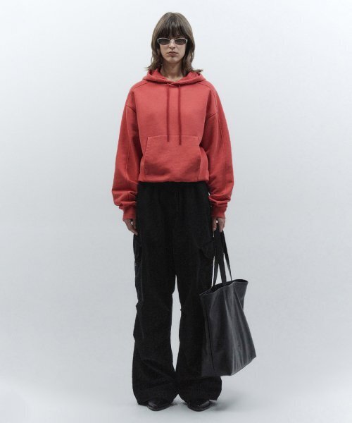 INSILENCE WOMEN（インサイレンスウーマン）の「スノーウォッシュドクロップフードパーカー WASHED RED（パーカー・レディース・その他・SMALL）」の3枚目の写真