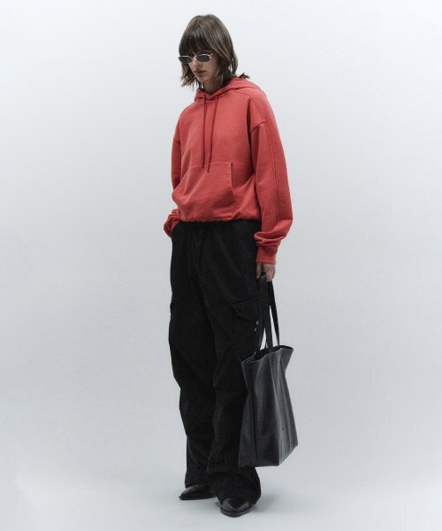 INSILENCE WOMEN（インサイレンスウーマン）の「スノーウォッシュドクロップフードパーカー WASHED RED（パーカー・レディース・その他・SMALL）」の4枚目の写真