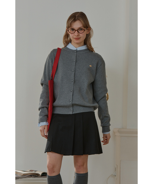 ANOETIC(アノエティック)の「ANC BASIC ROUND CARDIGAN_GREY(カーディガン/ボレロ・レディース・グレー・FREE)」の3枚目の写真
