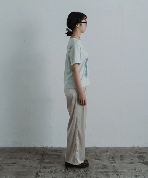 merrylatte(メリーラテ)の「satin tuck pants(その他パンツ・レディース・アイボリー/ピンク・FREE)」の11枚目の写真