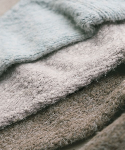 A part by(アパートバイ)の「フェザールーズニットプルオーバー(ニット/セーター・レディース・ライトグレー/ライトグリーン/チャコールグレー・FREE)」の4枚目の写真