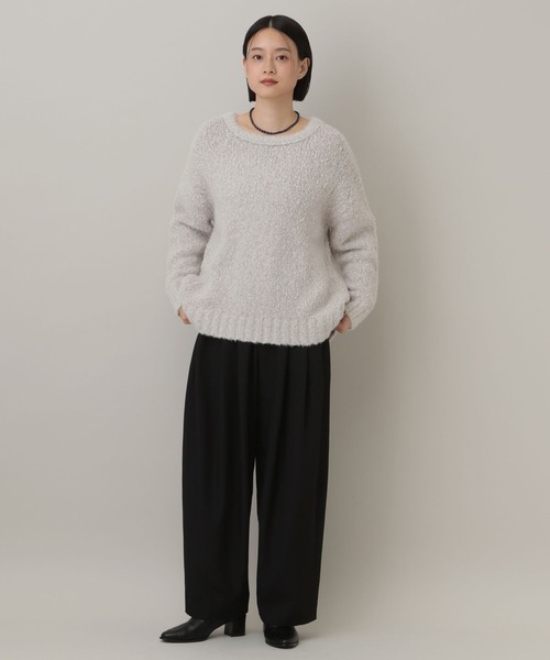 A part by(アパートバイ)の「フェザールーズニットプルオーバー(ニット/セーター・レディース・ライトグレー/ライトグリーン/チャコールグレー・FREE)」の10枚目の写真