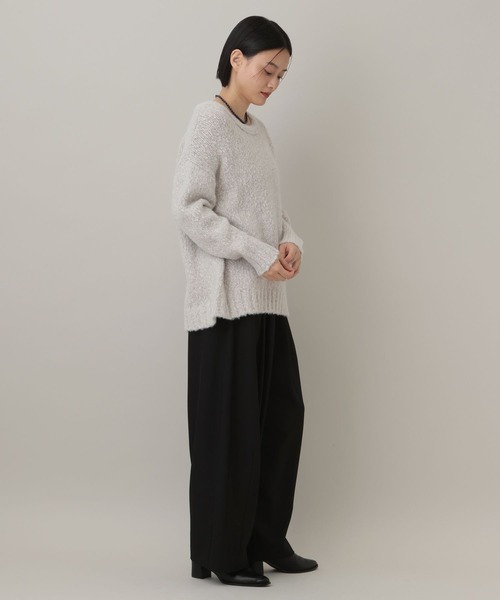 A part by(アパートバイ)の「フェザールーズニットプルオーバー(ニット/セーター・レディース・ライトグレー/ライトグリーン/チャコールグレー・FREE)」の12枚目の写真