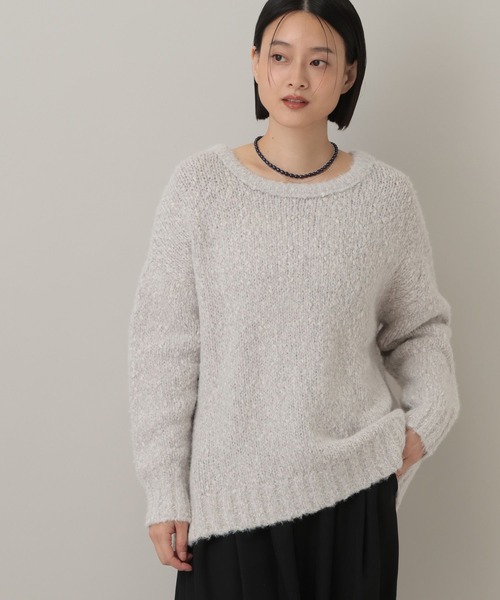 A part by(アパートバイ)の「フェザールーズニットプルオーバー(ニット/セーター・レディース・ライトグレー/ライトグリーン/チャコールグレー・FREE)」の14枚目の写真
