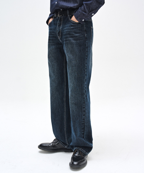 DECET（デケト）の「Dawn Semi Wide Jeans DCPT002DBlueB（デニムパンツ・レディース・その他・26/28/30/32/34）」の3枚目の写真