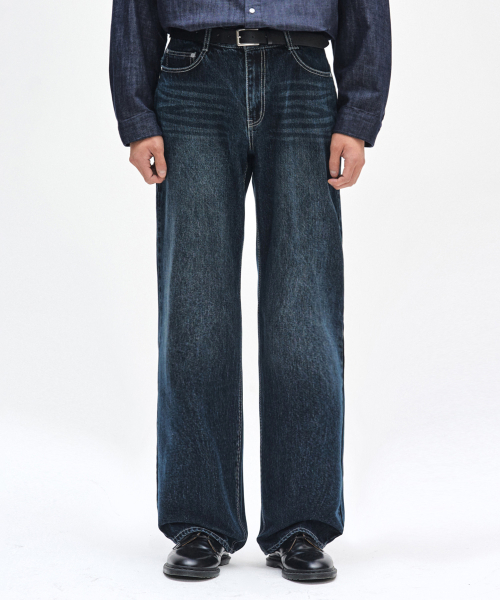 DECET（デケト）の「Dawn Semi Wide Jeans DCPT002DBlueB（デニムパンツ・レディース・その他・26/28/30/32/34）」の4枚目の写真