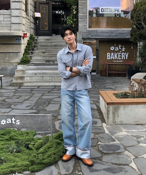 SSIN AND LEE(シンアンドリー)の「サントリーニビレッジターンアップデニムパンツ(デニムパンツ・メンズ・その他・MEDIUM/LARGE)」の5枚目の写真