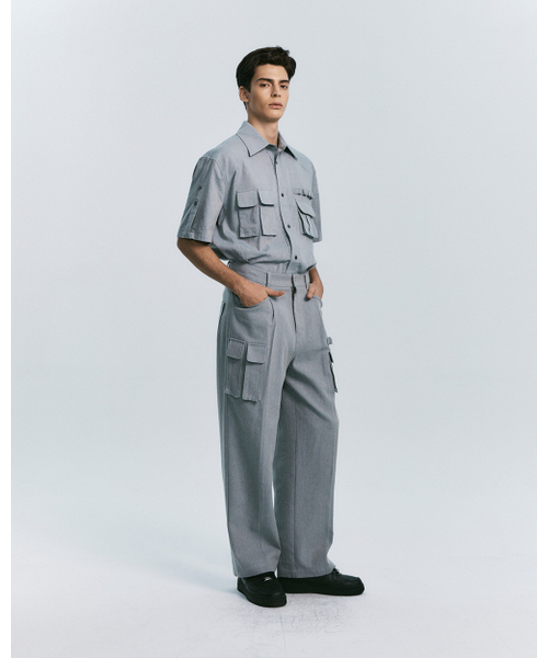 SYNQIA(シンキア)の「リネンコットンマルチポケットパンツワンスカイ(その他パンツ・メンズ・その他・SMALL/MEDIUM/LARGE)」の12枚目の写真