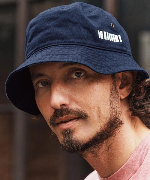 mko13330-Barcode Embroidery Bucket Hat バケットハット(F26S350
