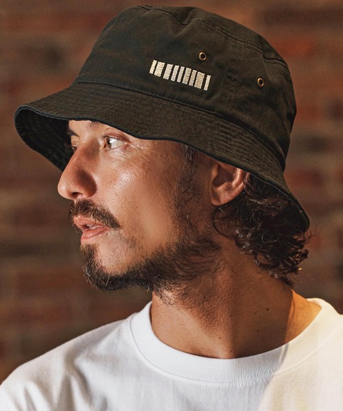 mko13330-Barcode Embroidery Bucket Hat バケットハット(F26S350