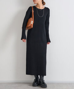 セール】ホックカラーリブニットワンピ（ワンピース）｜PUBLIC TOKYO