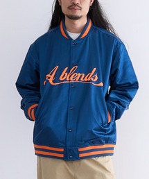 PR01.（ピーアールワン）の「A blends サテン スタジアムジャンパー（スタジャン）」