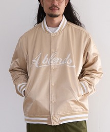 PR01.（ピーアールワン）の「A blends サテン スタジアムジャンパー（スタジャン）」