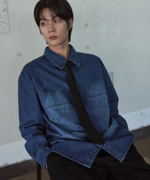 OURDAYZ（アワーデイズ）の「カーディフツーポケットウォッシングデニム長袖シャツ[ブルー]（シャツ/ブラウス）」