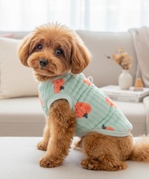 IO（イオ）（イオ）の「IO Select / ペット服 リードフック付き いちご柄 フリース YWG-0011（ペットウェア）」