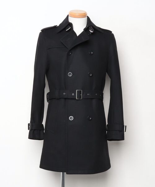 BURBERRY ブラック コート ブランド古着】トレンチコート（トレンチコート）｜BURBERRY BLACK