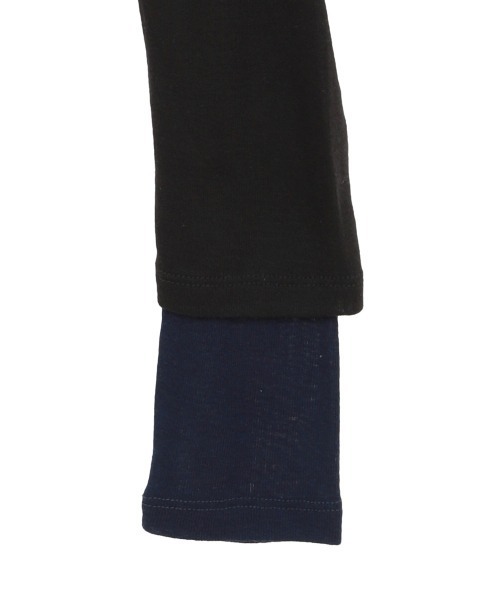 CLANE（クラネ）の「SHEER LAYERED CUT TOPS（Tシャツ/カットソー・レディース・ベージュ/ブラック・1/2）」の9枚目の写真