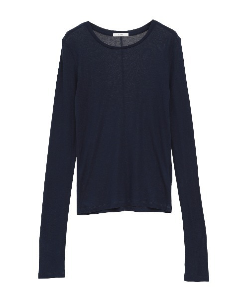 CLANE（クラネ）の「SHEER LAYERED CUT TOPS（Tシャツ/カットソー・レディース・ベージュ/ブラック・1/2）」の5枚目の写真