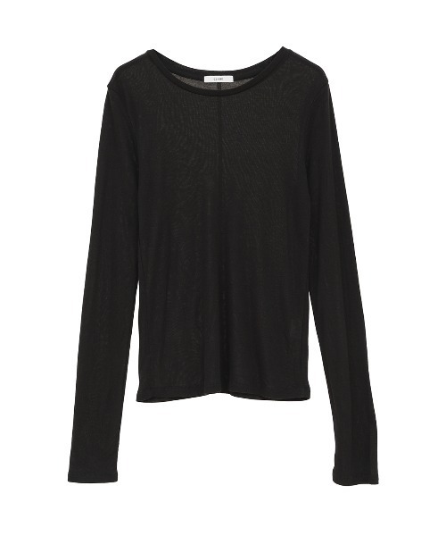 CLANE（クラネ）の「SHEER LAYERED CUT TOPS（Tシャツ/カットソー・レディース・ベージュ/ブラック・1/2）」の4枚目の写真