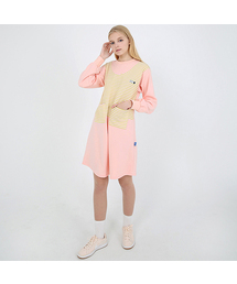 TOIEST（トイエスト）の「ストライプポケットワンピースピンク（ワンピース）」