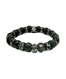 EIGHTVOLUME（エイトボリューム）の「EV Eight Volume Emblem Bead Bracelet (Black)（ブレスレット）」