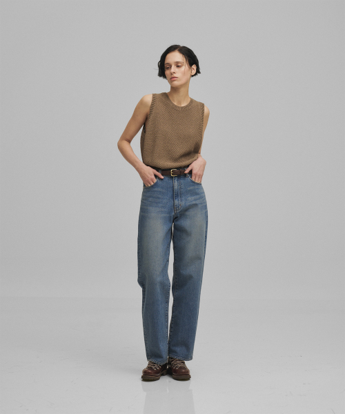ANOTHER OFFICE WOMEN(アナザー オフィス ウーマン)の「w. Heritage Kuroki Denim Pants (Mid Bule)(デニムパンツ・レディース・その他・34/36)」の1枚目の写真
